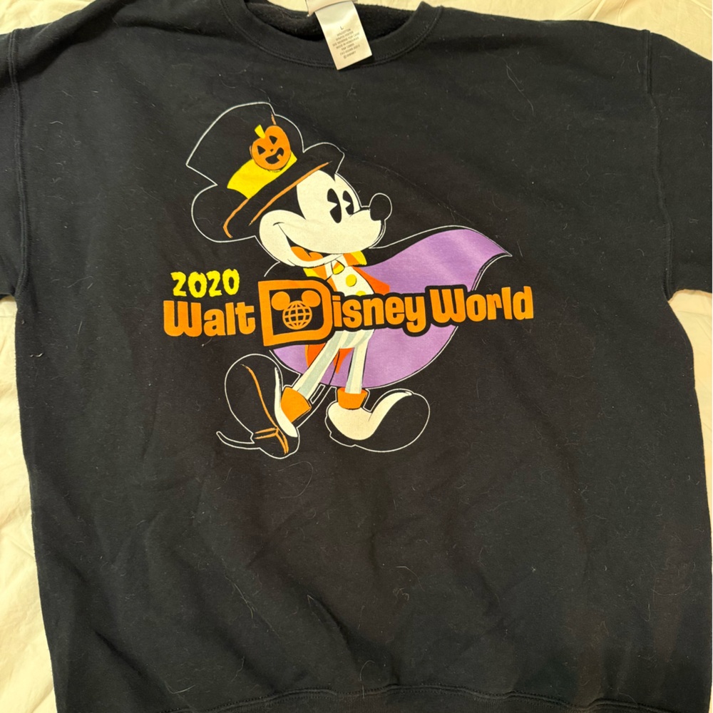Disney Black 2020 Halloween Sweatshirt